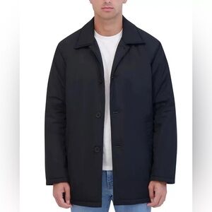 Robert Graham Men's Car Coat Wool Blend Size Large Navy blue